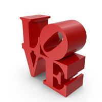 Love Sculpture (Red) PNG & PSD Images