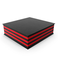 Empty Black Red Velvet Gift Box, Bicolour PNG & PSD Images