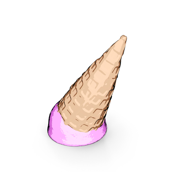 Ice Cream Melt Clipart Transparent Background, Pink Ice Cream With
