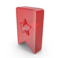 Glass Bookmark Favorite Icon PNG & PSD Images