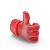 Red Glass Thumbs Up Icon PNG & PSD Images