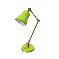 DESK LAMP BRONZ GREEN PNG & PSD Images