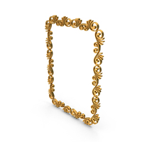 Big Gold Rectangular Border Frame PNG & PSD Images