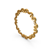 Small Gold Round Border Frame PNG & PSD Images