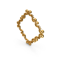 Gold Diamond Border Frame PNG & PSD Images