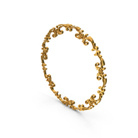 Frame Stylish Decorative Ornamental Stylish Circle Big Gold PNG & PSD Images