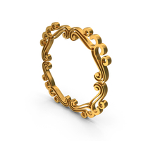 Frame Stylish Ornamental Circler Decorative Circle Small Gold PNG & PSD Images