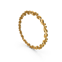 Small Gold Round Border Frame PNG & PSD Images