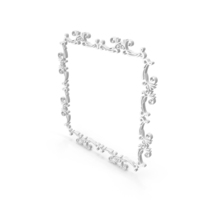 Frame Stylish Decorative Ornamental Square Small White PNG & PSD Images