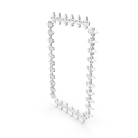 Wreaths Circlets Frame Boarder Decorative Rectangle Small White PNG & PSD Images