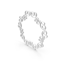 Wreaths Circlets Frame Boarder Pentagon White PNG & PSD Images