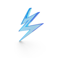 Blue Glass Power Symbol PNG & PSD Images