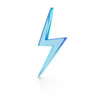 Thunder Bolt Power Energy Glass PNG & PSD Images