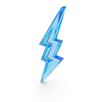 Thunder Bolt Power Energy Glass PNG & PSD Images