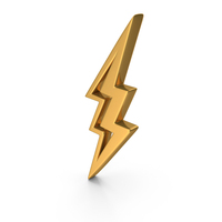 Gold Power Symbol PNG & PSD Images