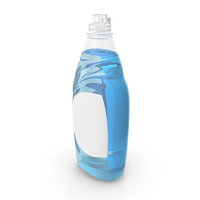 Blank Blue Dish Soap Bottle PNG & PSD Images