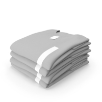 Folded TShirt Round Neck 4 Pile Gray PNG & PSD Images