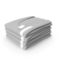 Folded TShirt V Neck 4 Pile Gray PNG & PSD Images
