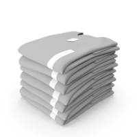 Folded TShirt Round Neck 7 Pile Gray PNG & PSD Images