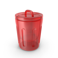 Glass Closed Trash Can Icon PNG & PSD Images