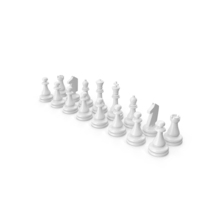 White Ready Chess Set PNG & PSD Images