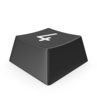 Black 4 Keyboard Button PNG & PSD Images