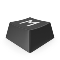 Keyboard Button Black Symbol M PNG & PSD Images