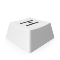 Keyboard Button White Symbol H PNG & PSD Images