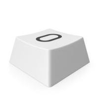 Keyboard Button White Symbol O PNG & PSD Images