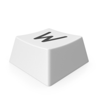 Keyboard Button White Symbol W PNG & PSD Images