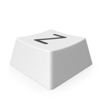 White Z Keyboard Button PNG & PSD Images