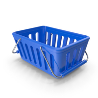 Blue Shopping Basket PNG & PSD Images