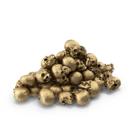 Golden Pile Of Skulls PNG & PSD Images