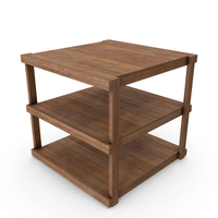 Wooden Shelf Rack PNG & PSD Images