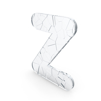 Broken Glass Letter Z PNG & PSD Images