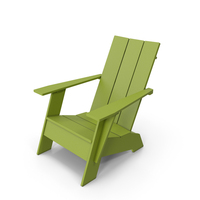 Loll Designs 3 Slat Adirondack Chair Green PNG & PSD Images