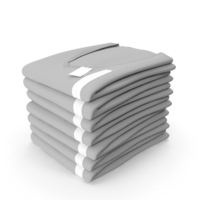 Folded TShirt V Neck 7 Pile Gray PNG & PSD Images