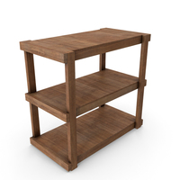 Wooden Shelf Rack PNG & PSD Images