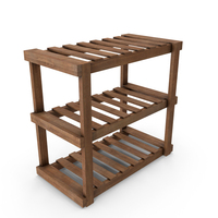 Wooden Shelf Rack PNG & PSD Images