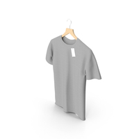 Hanging TShirt Round Neck Gray PNG & PSD Images