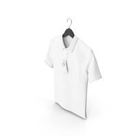 White Hanging Polo Shirt PNG & PSD Images