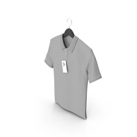 Gray Hanging Polo Shirt PNG & PSD Images