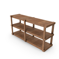 Wooden Shelf Rack PNG & PSD Images