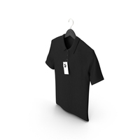 Black Hanging Polo Shirt PNG & PSD Images