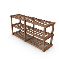Wooden Shelf Rack PNG & PSD Images