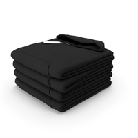 Folded Hooded Sweatshirt 4 Pile Black PNG & PSD Images