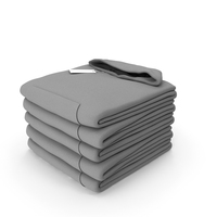 Folded Hooded Sweatshirt 5 Pile Gray PNG & PSD Images