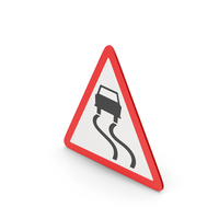 Road Sign Slippery Road PNG & PSD Images