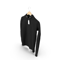 Hanging Hooded Sweatshirt Black PNG & PSD Images