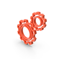 Double Gear Setting Icon Color PNG & PSD Images